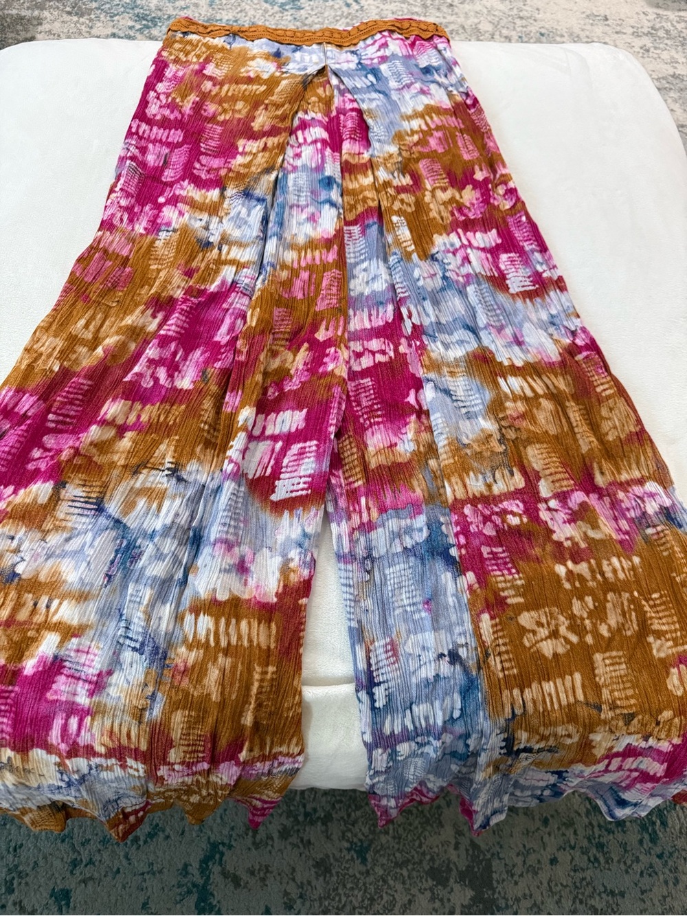 Earthbound Tie Dye Wide Leg High Waisted Size Small D98